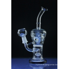 Black Lip Wrapped Faberge Egg Rig Glass Smoking Water Pipes (ES-GB-374)